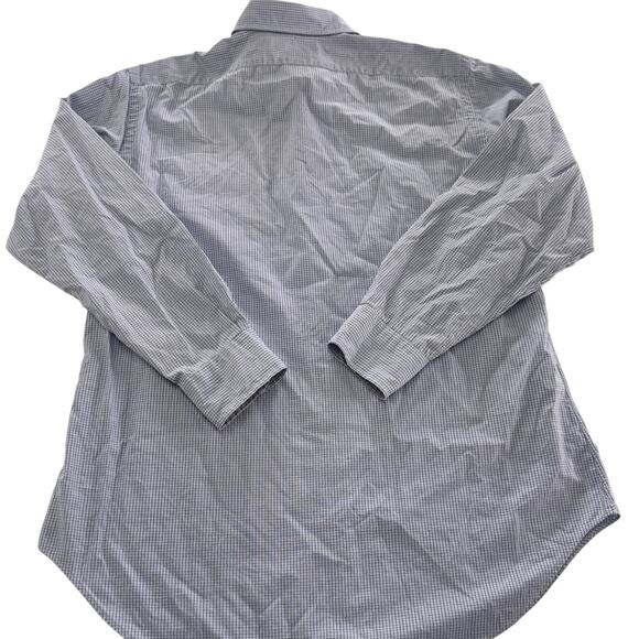 Polo Ralph Lauren Shirt Mens 15.5‎ 32 33 Medium Grey Andrew Button Down Check - Picture 2 of 6